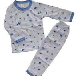 Pijama baieti, model stelute albastre