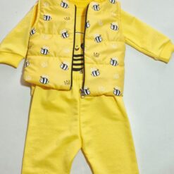 Compleu galben albinuta , 3 piese